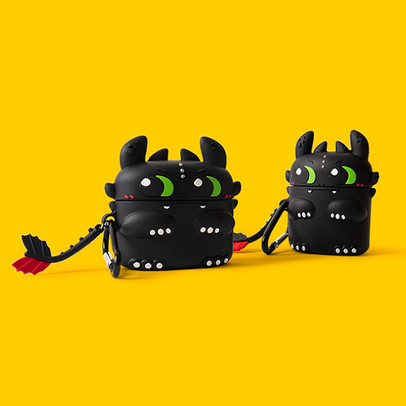 Cute Black Dragon Airpod Case