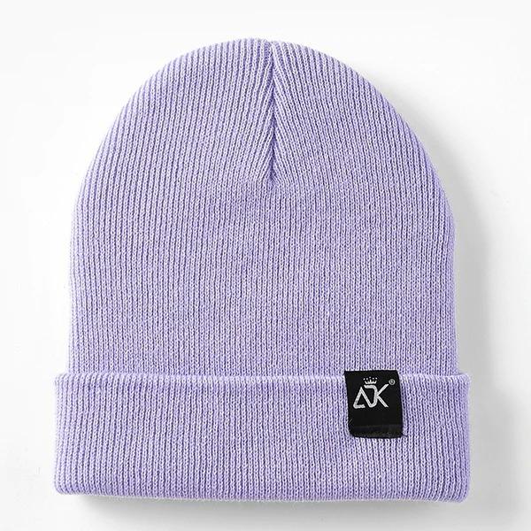 Light Purple Canvas Beanie
