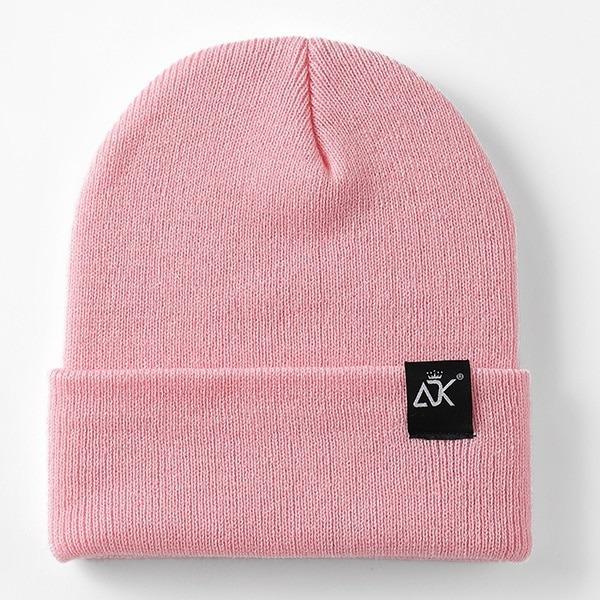 Pink Canvas Beanie