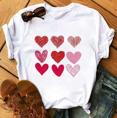Heart Grid T-Shirt