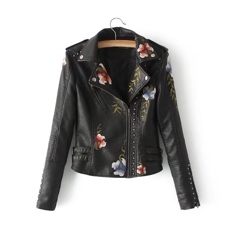 Rosebud Vegan Leather Jacket - Black
