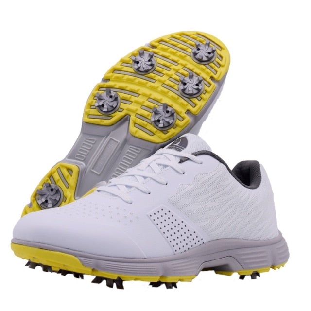 Golf Paradise Spiked Ripple White Pro Shoes