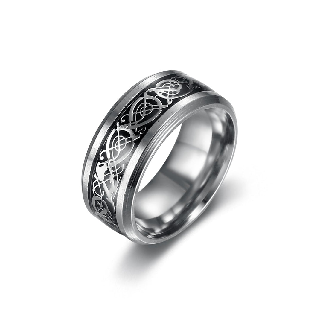 Nordic Pride Basilisk Scale Wedding Ring