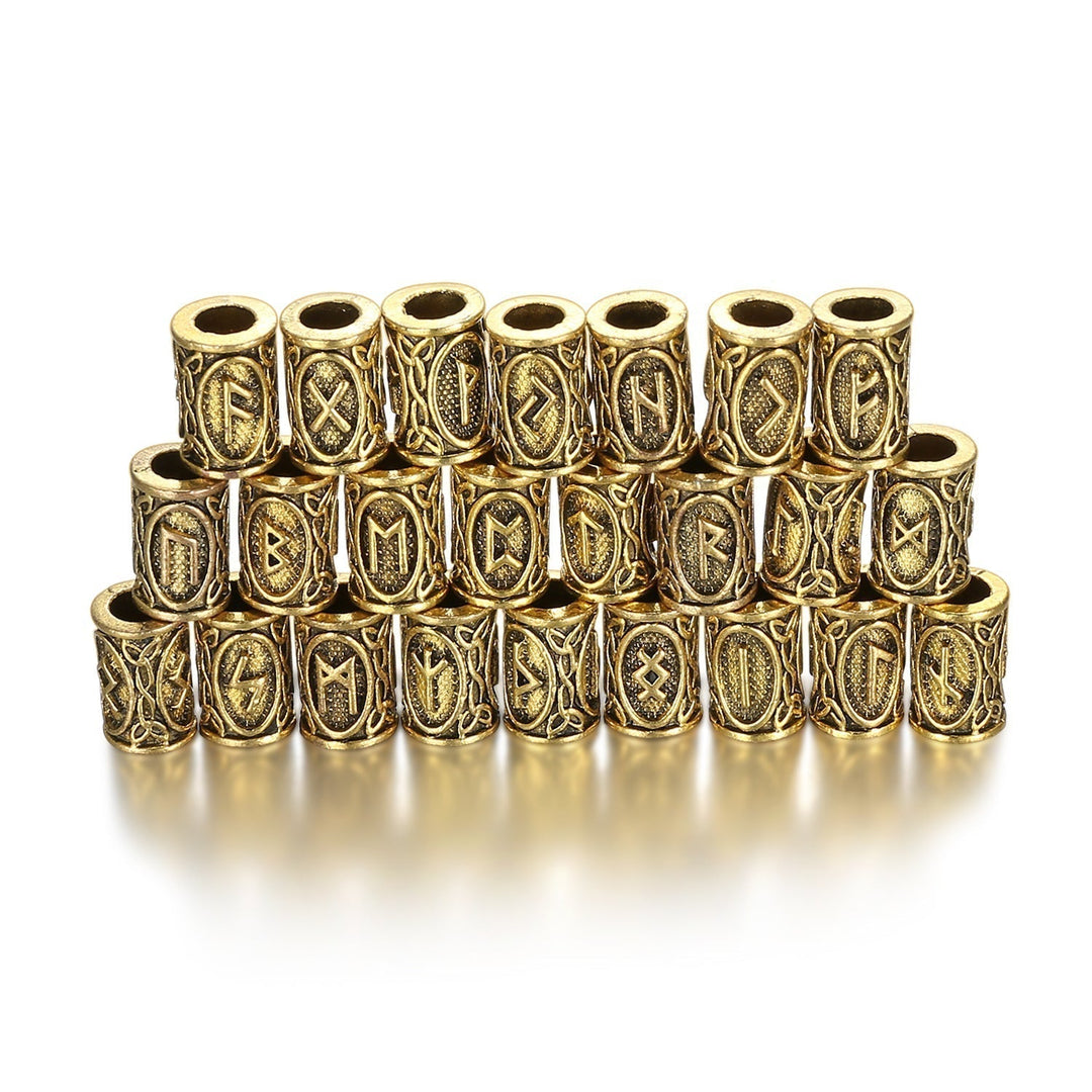 Nordic Pride 24 Piece - Nordic Runes Hair & Beard Ornaments Set