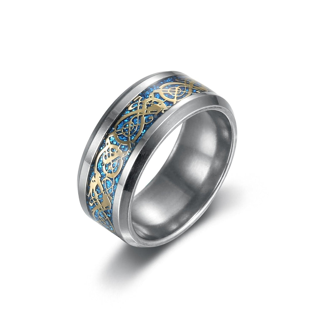 Nordic Pride Basilisk Scale Wedding Ring