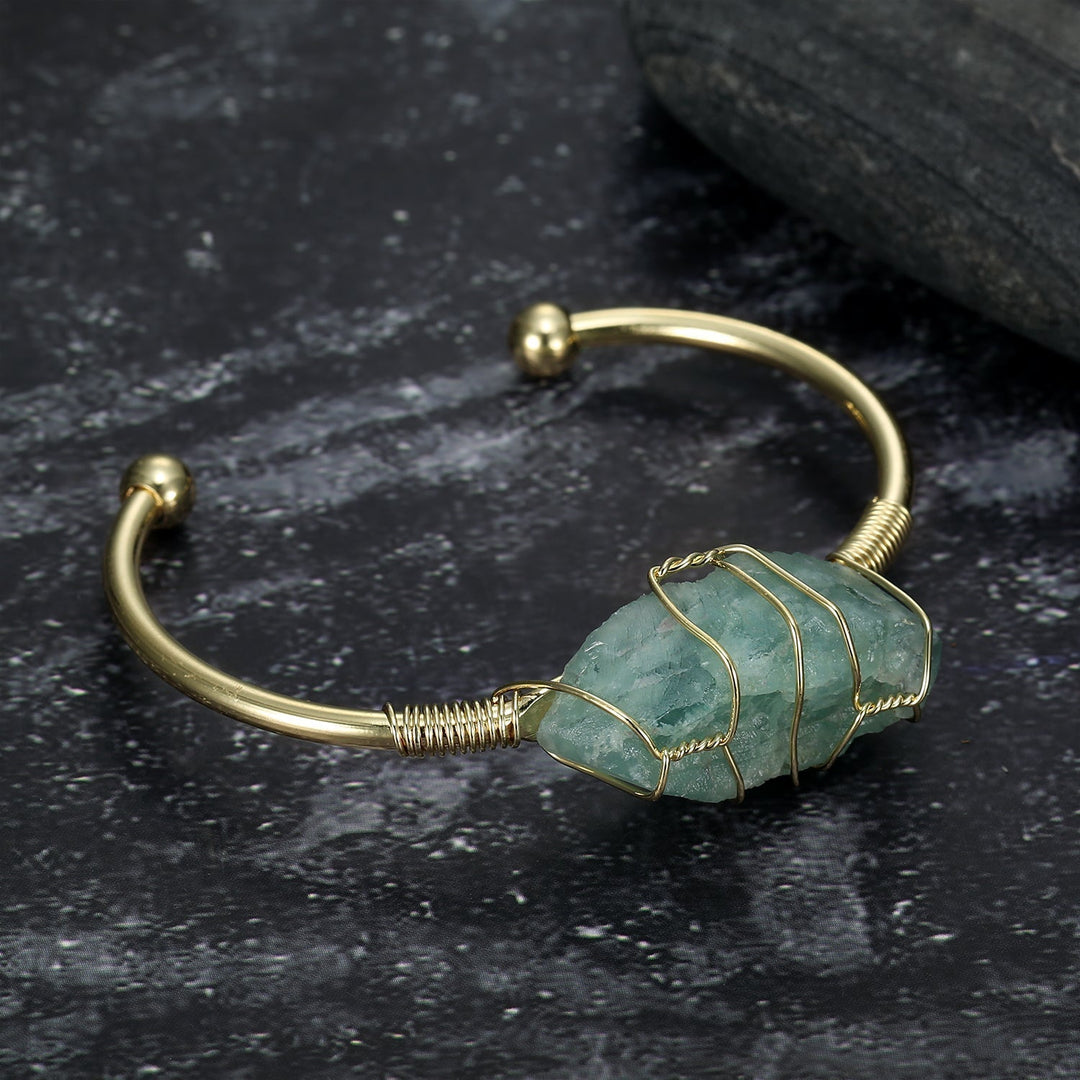 Nordic Pride Natural Gemstone Bangle