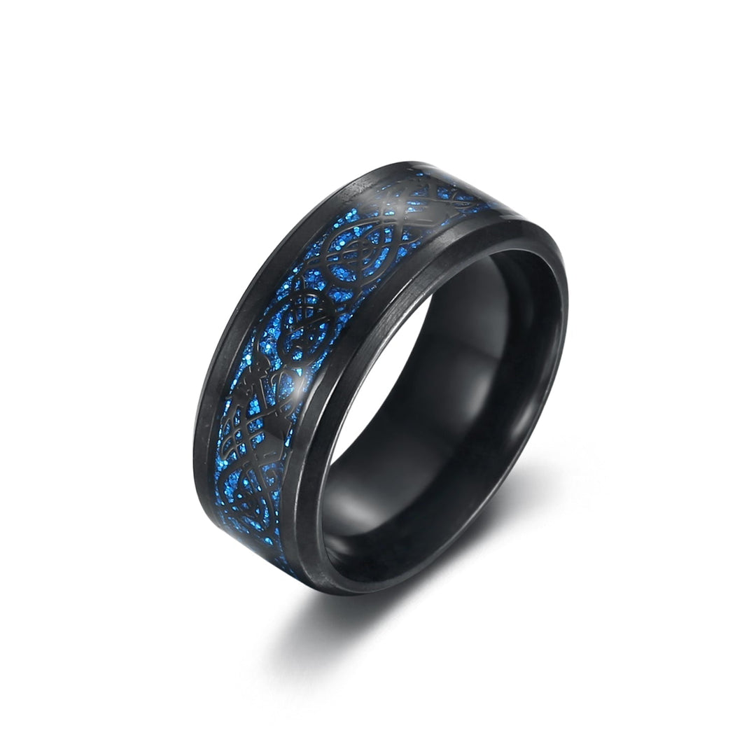 Nordic Pride Basilisk Scale Wedding Ring