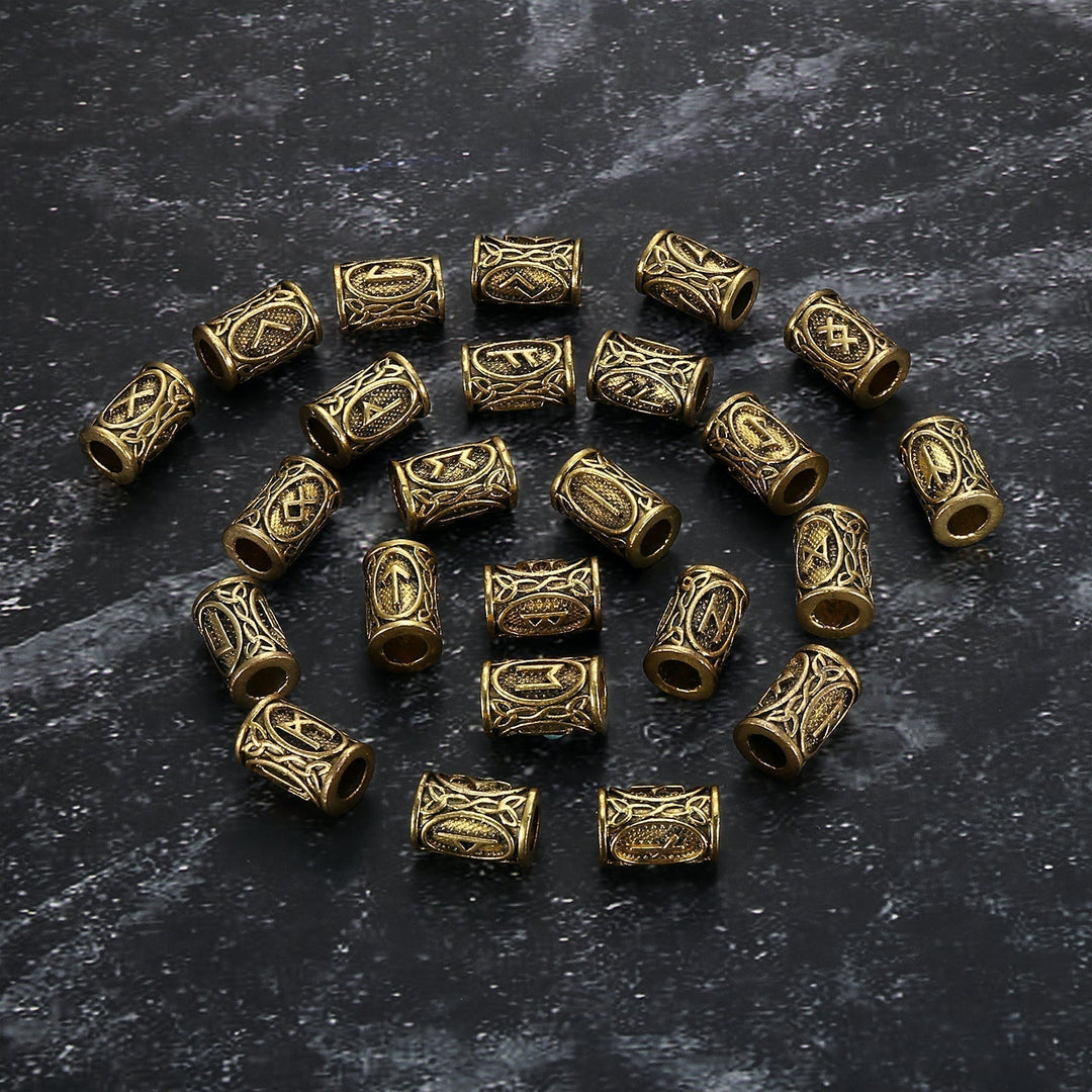 Nordic Pride 24 Piece - Nordic Runes Hair & Beard Ornaments Set