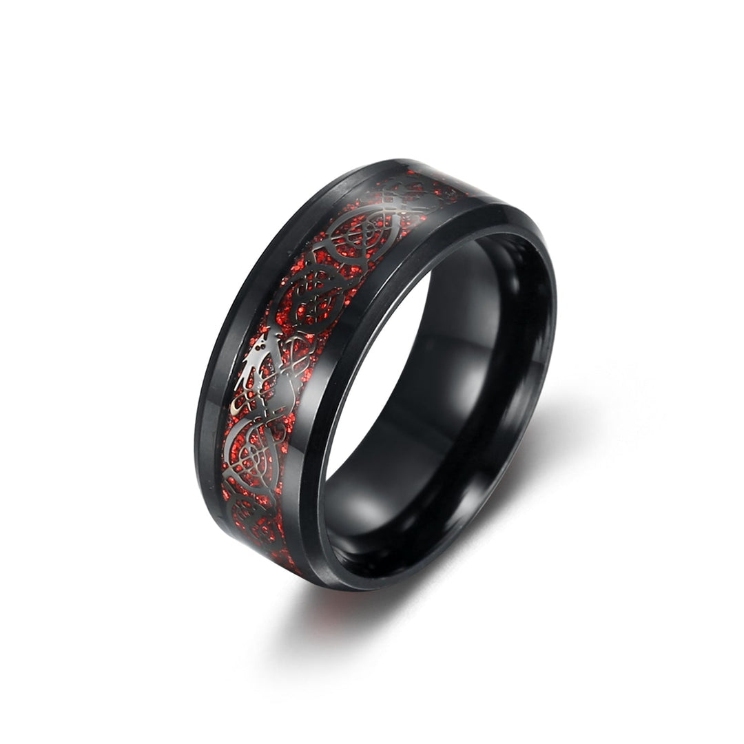 Nordic Pride Basilisk Scale Wedding Ring