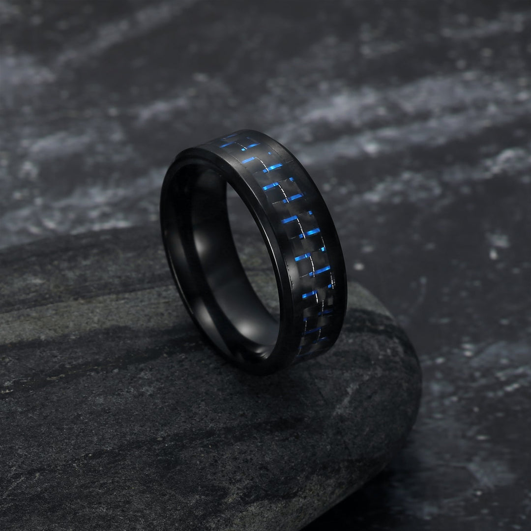 Nordic Pride Carbon Fibre Basilisk Scale Nordic Wedding Rings