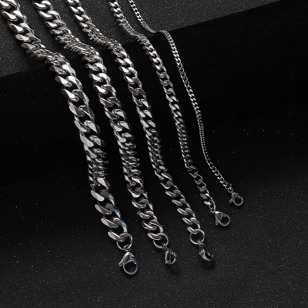 7mm White Gold Miami Cuban Chain