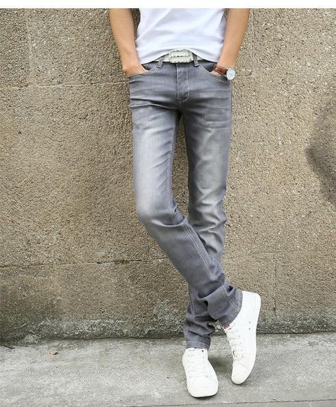 Men's Grey Skinny Jeans