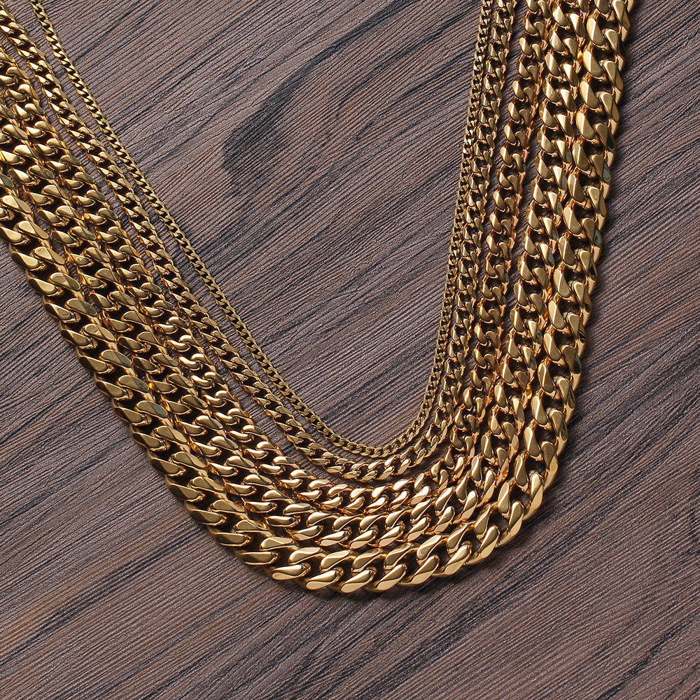 5mm 14K Gold Miami Cuban Chain