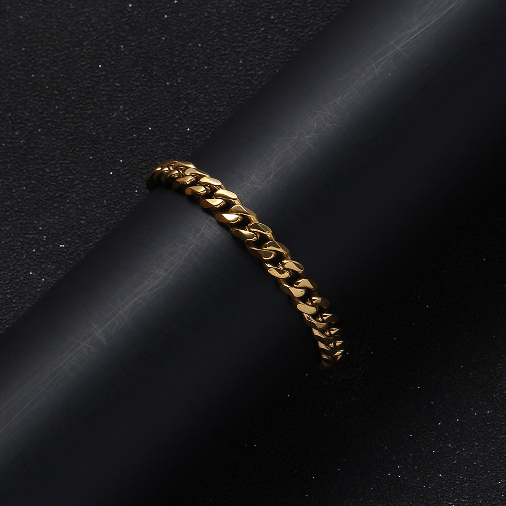 5mm Cuban Bracelet in 14K Gold