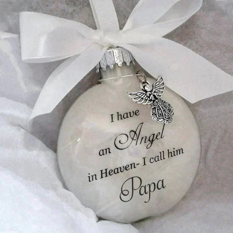 [Special Offer] Christmas Ornaments Feather Ball - Angel In Heaven Memorial Ornament