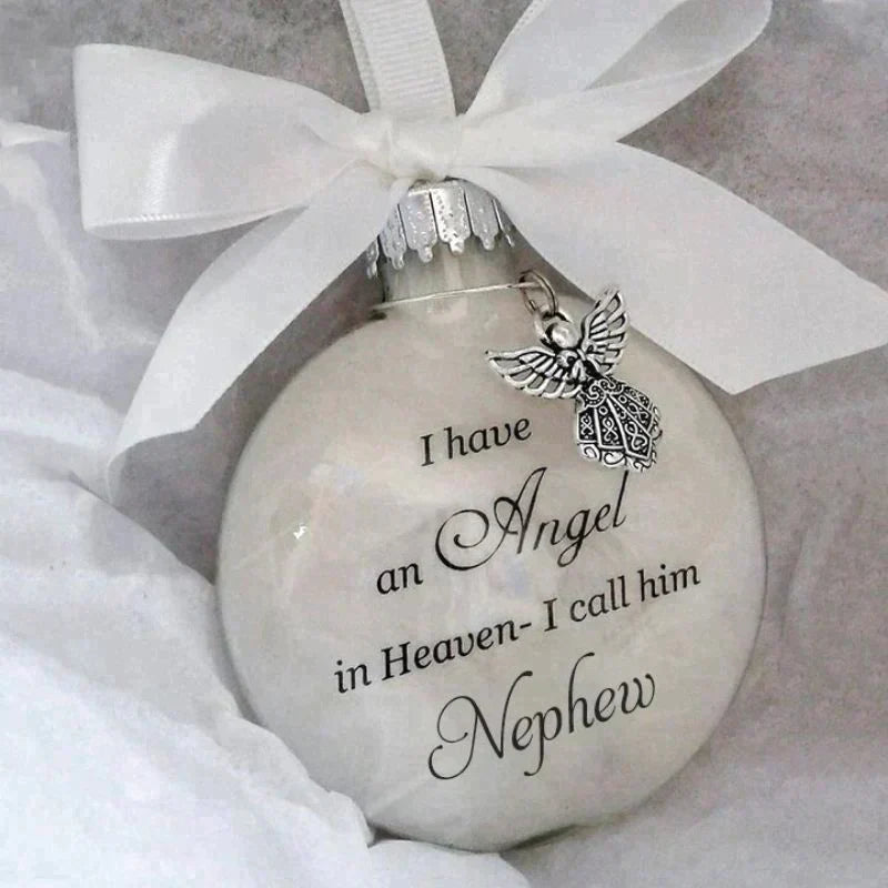 [Special Offer] Christmas Ornaments Feather Ball - Angel In Heaven Memorial Ornament