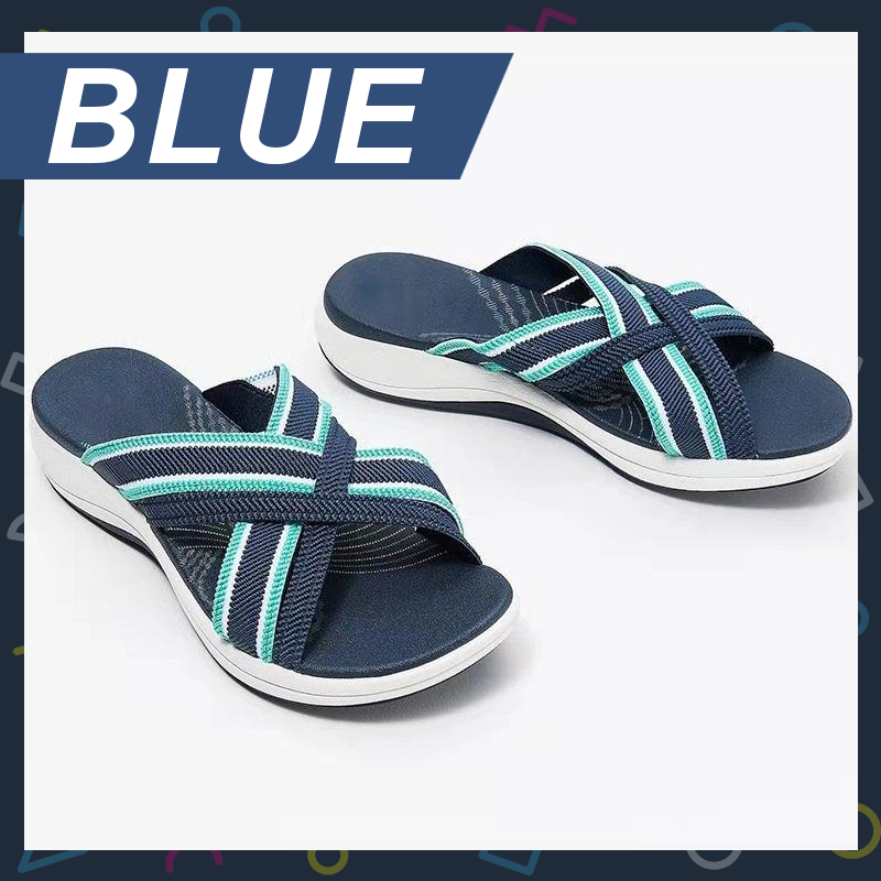 ComfySlides™ Stretch Cross Sandals