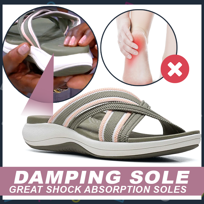 ComfySlides™ Stretch Cross Sandals