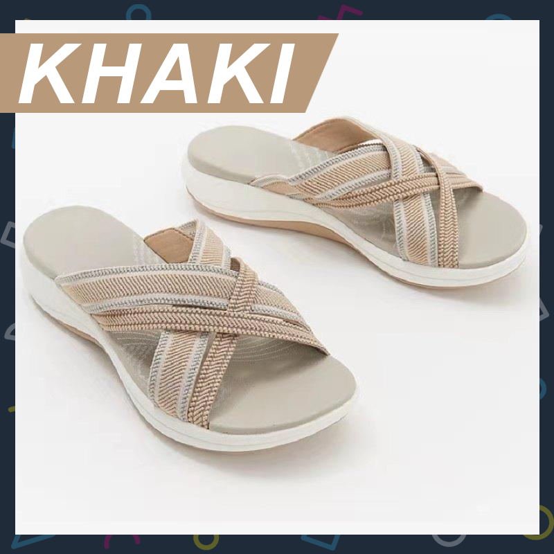 ComfySlides™ Stretch Cross Sandals