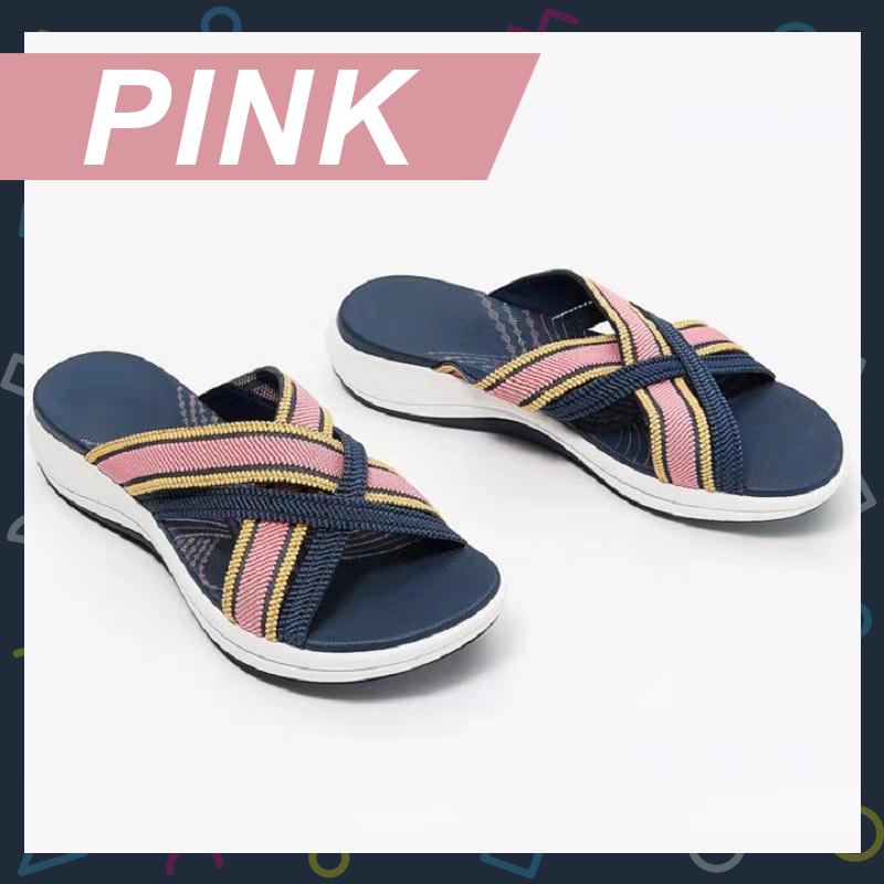 ComfySlides™ Stretch Cross Sandals