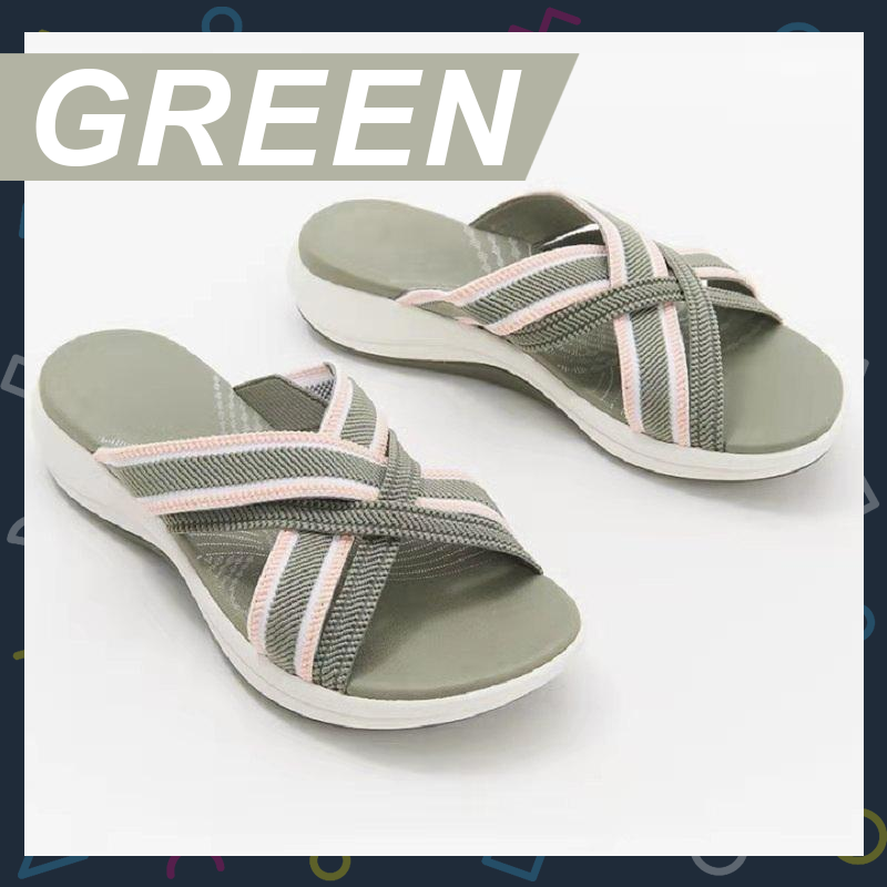 ComfySlides™ Stretch Cross Sandals