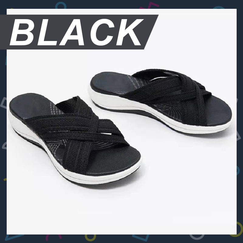 ComfySlides™ Stretch Cross Sandals