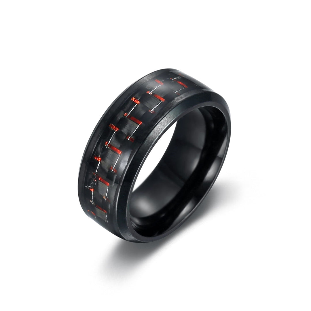 Nordic Pride Carbon Fibre Basilisk Scale Nordic Wedding Rings
