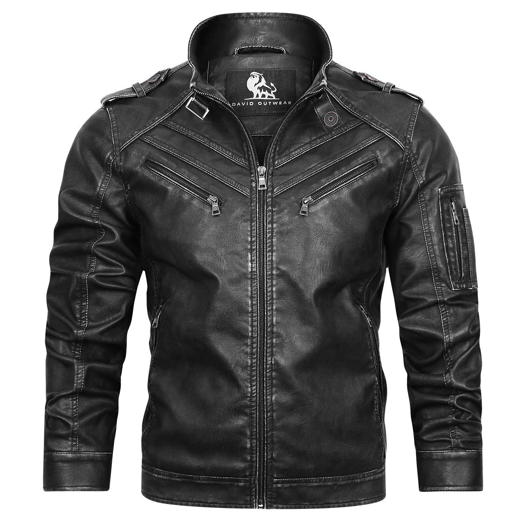 Chopper Engine Leather Jacket