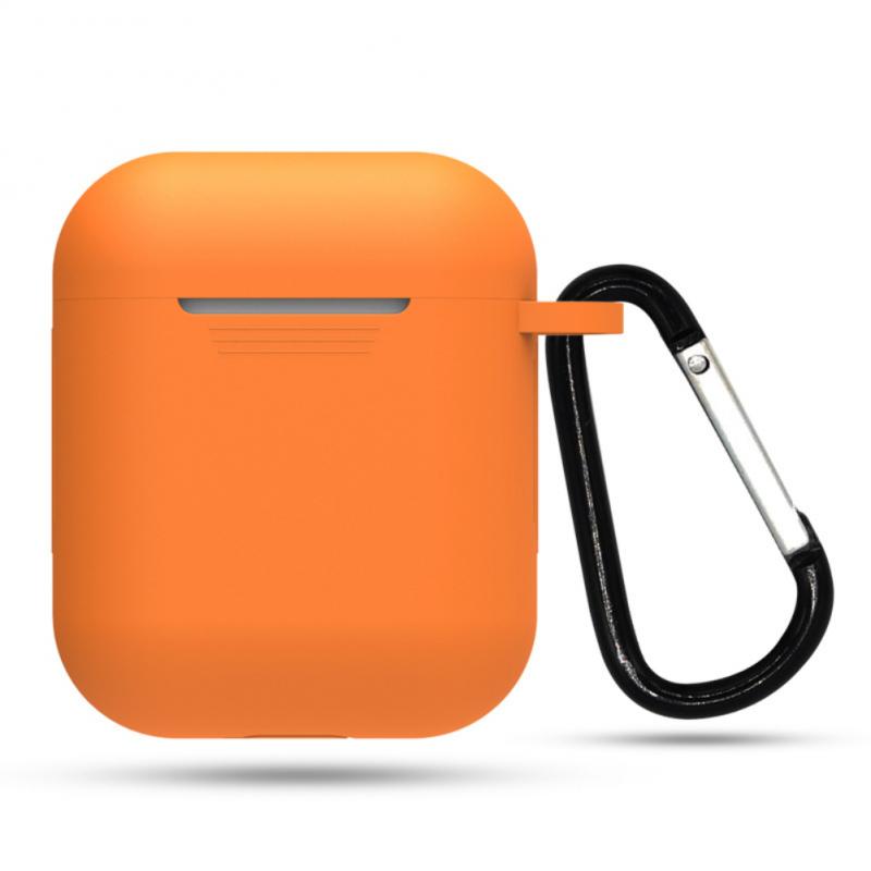 Simple Solid Silicon Gen 1 & 2 Airpod Case With Lanyard