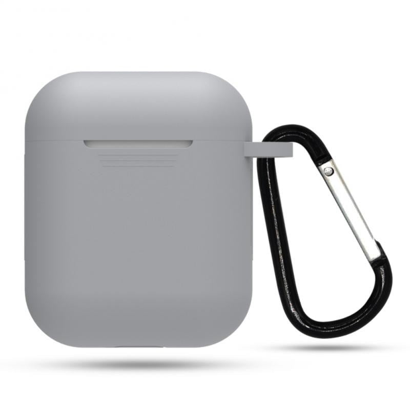 Simple Solid Silicon Gen 1 & 2 Airpod Case With Lanyard