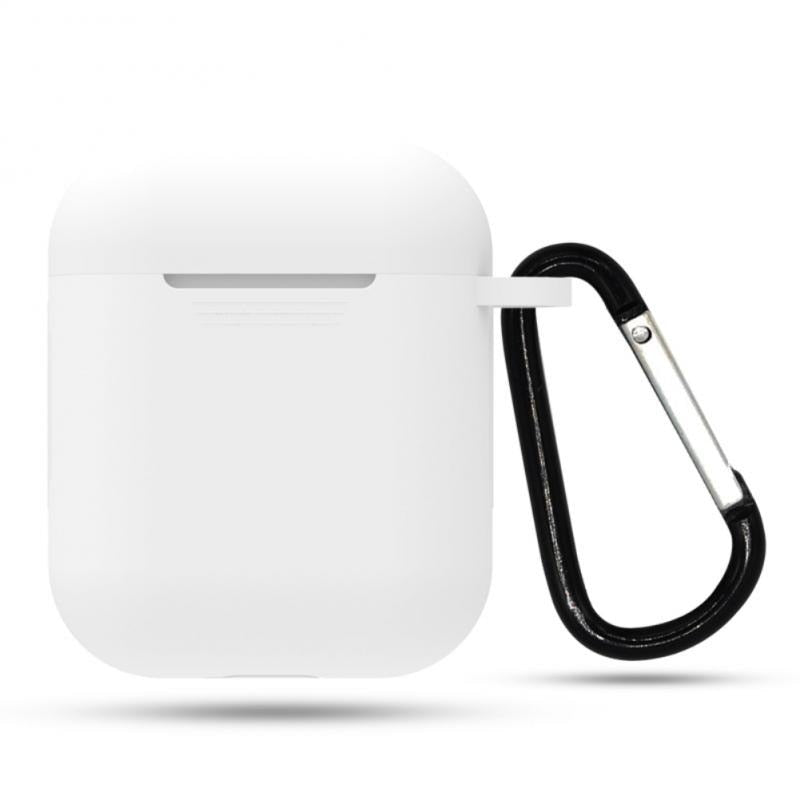 Simple Solid Silicon Gen 1 & 2 Airpod Case With Lanyard