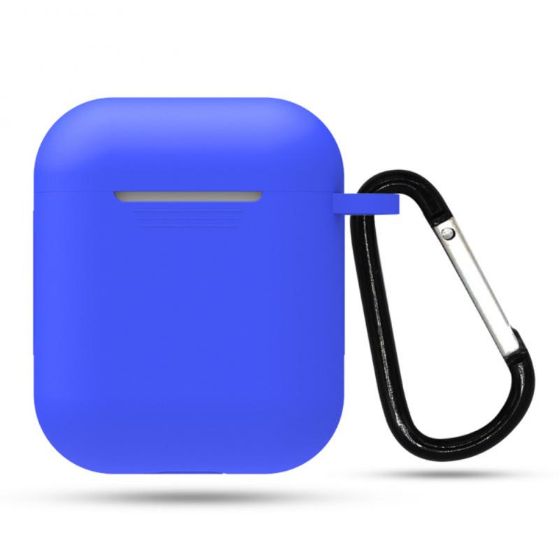 Simple Solid Silicon Gen 1 & 2 Airpod Case With Lanyard