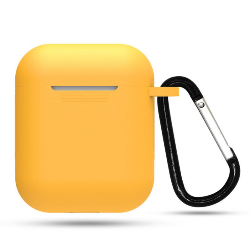 Simple Solid Silicon Gen 1 & 2 Airpod Case With Lanyard