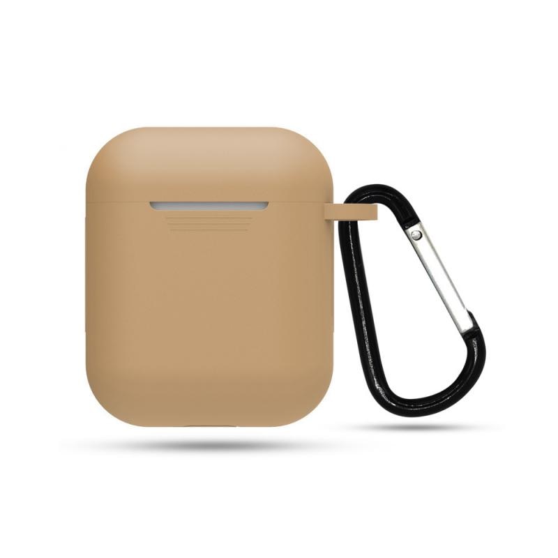 Simple Solid Silicon Gen 1 & 2 Airpod Case With Lanyard