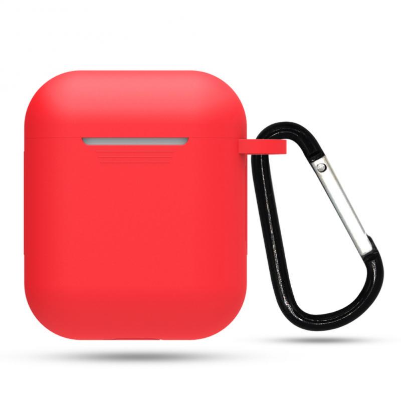 Simple Solid Silicon Gen 1 & 2 Airpod Case With Lanyard