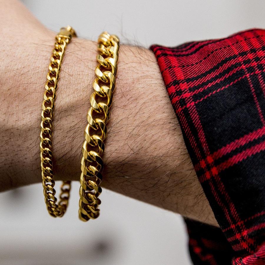 5mm Cuban Bracelet in 14K Gold