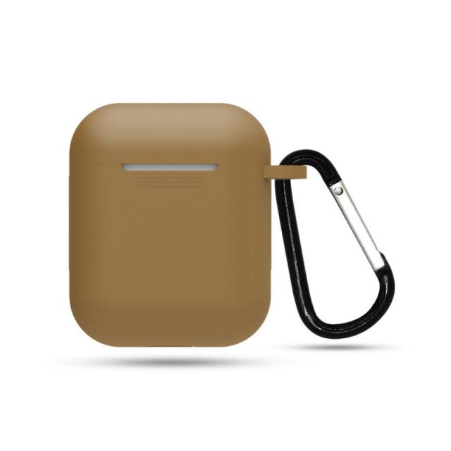 Simple Solid Silicon Gen 1 & 2 Airpod Case With Lanyard