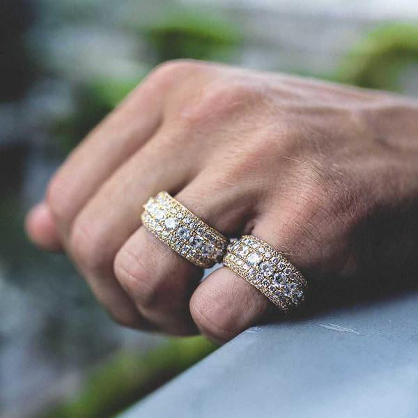 5 Layer Diamond Band Ring in 14K Gold