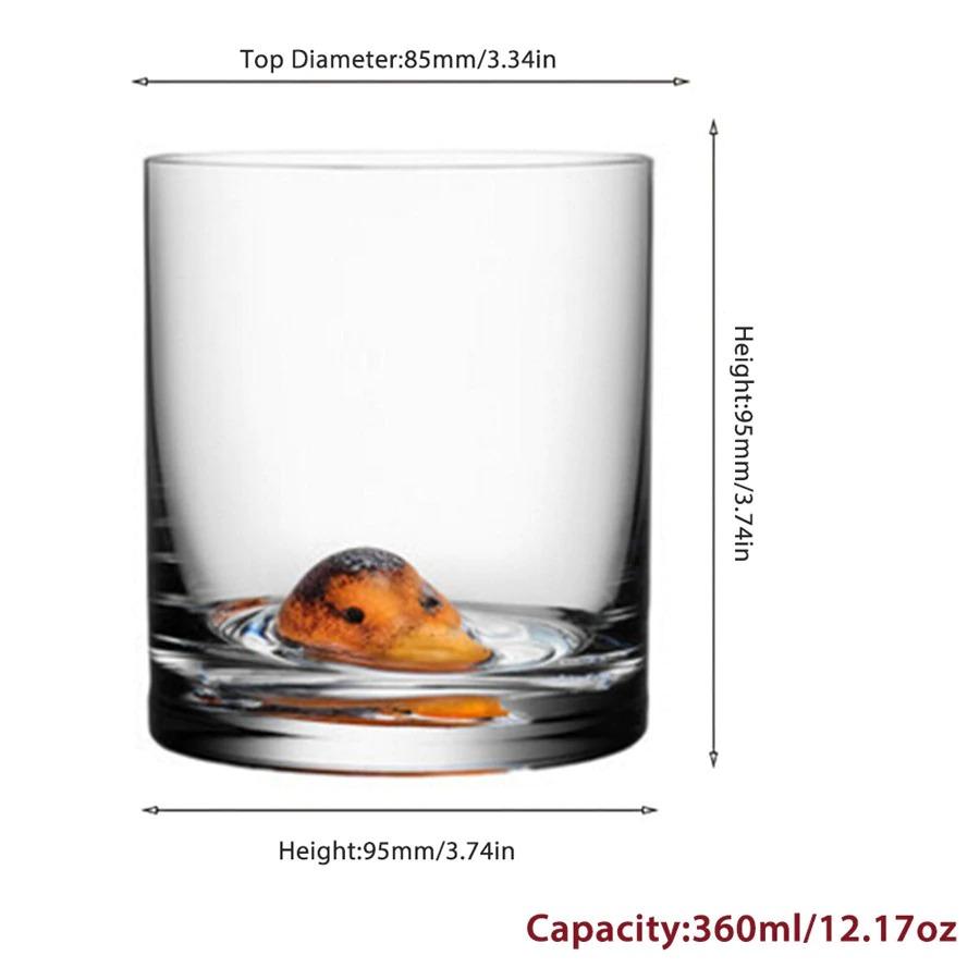 400 ML Duck Swimming Whiskey Glass