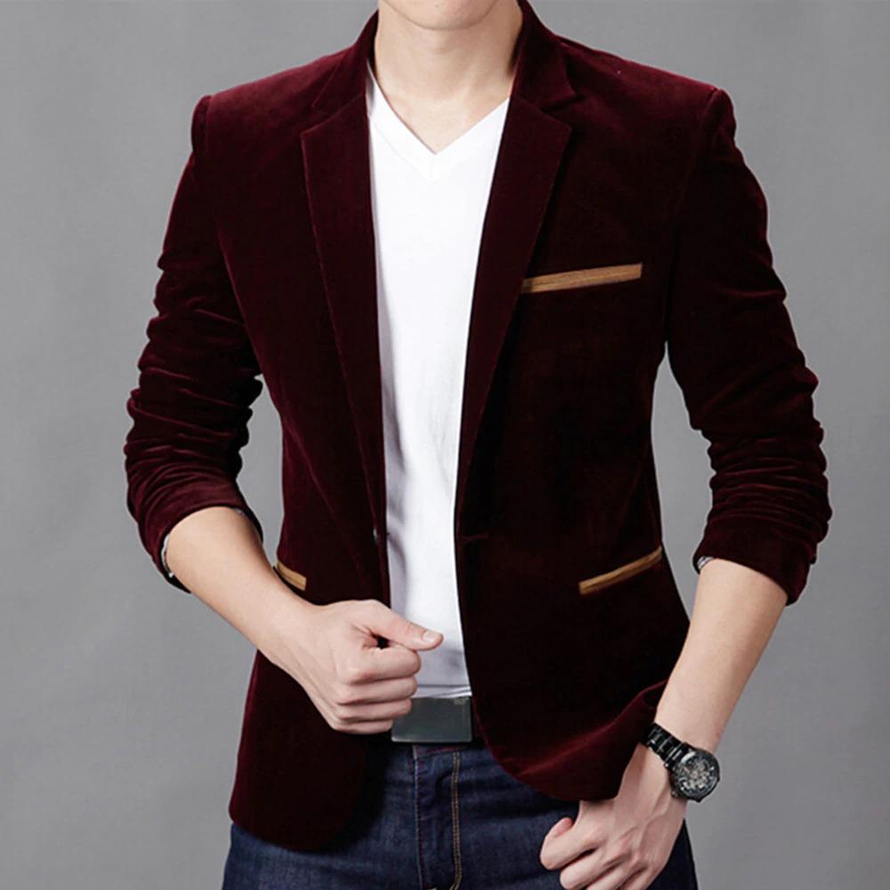 Men's Maroon Arnold Blazer