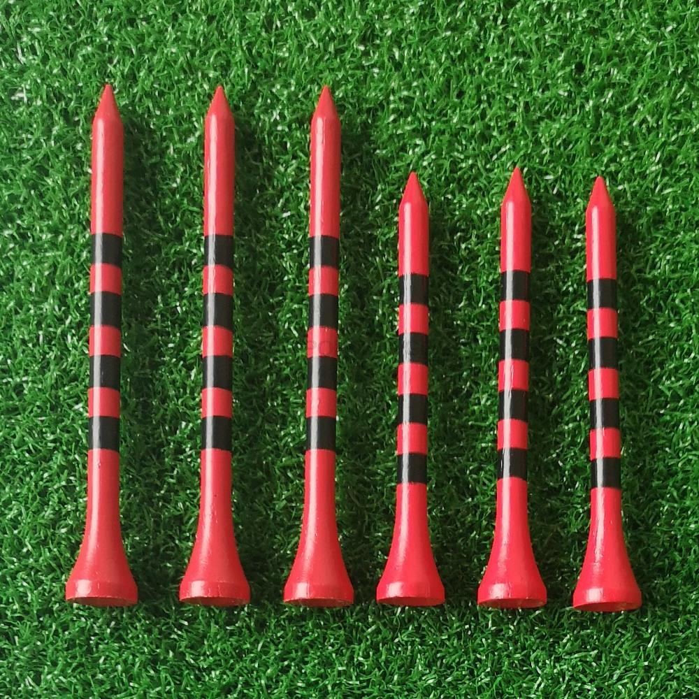 Golf Paradise Red Bamboo Tees (83 mm)