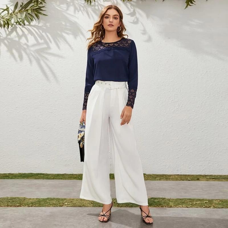 Dulce Lace Mesh Blouse