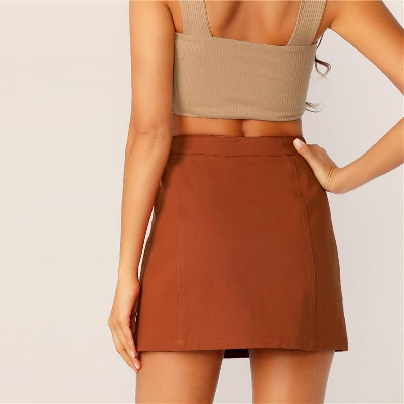 Jolie Buttoned Mini Skirt