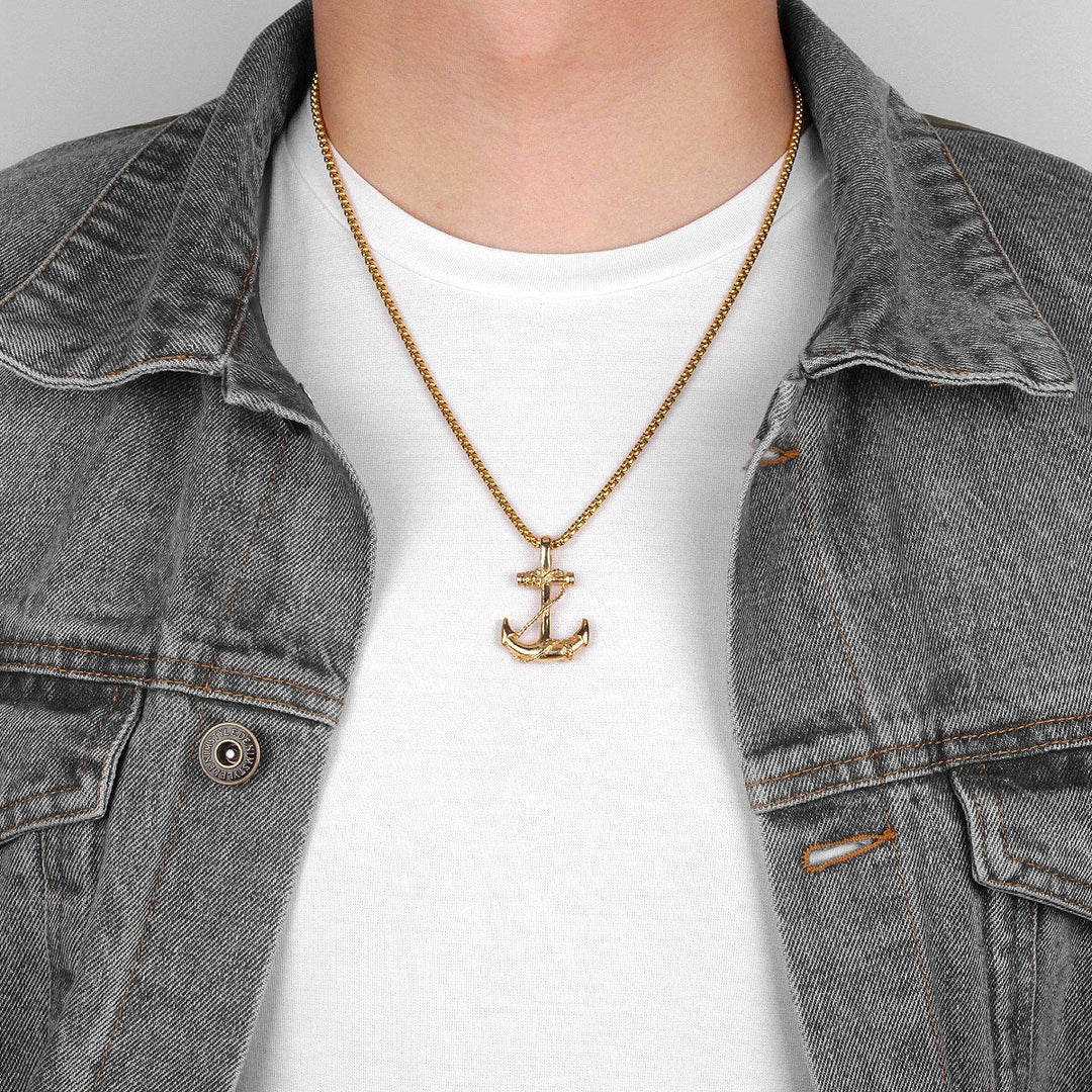 Anchors Away Necklace - Gold