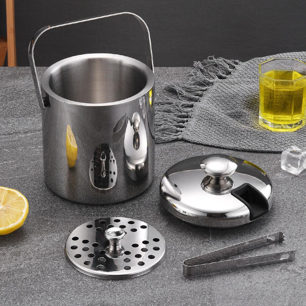 Stainless Steel Ice Bucket with Lid
