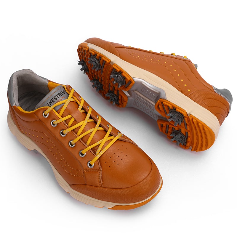 Golf Paradise Spiked Orange Pro Shoes